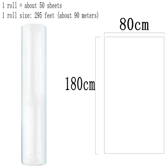 Rouleau de Draps d’Examen Jetables (90m x 80cm) - رول ملاءات طبية للاستخدام مرة واحدة