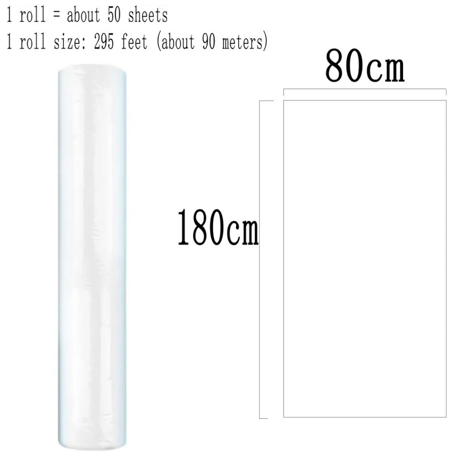 Rouleau de Draps d’Examen Jetables (90m x 80cm) - رول ملاءات طبية للاستخدام مرة واحدة