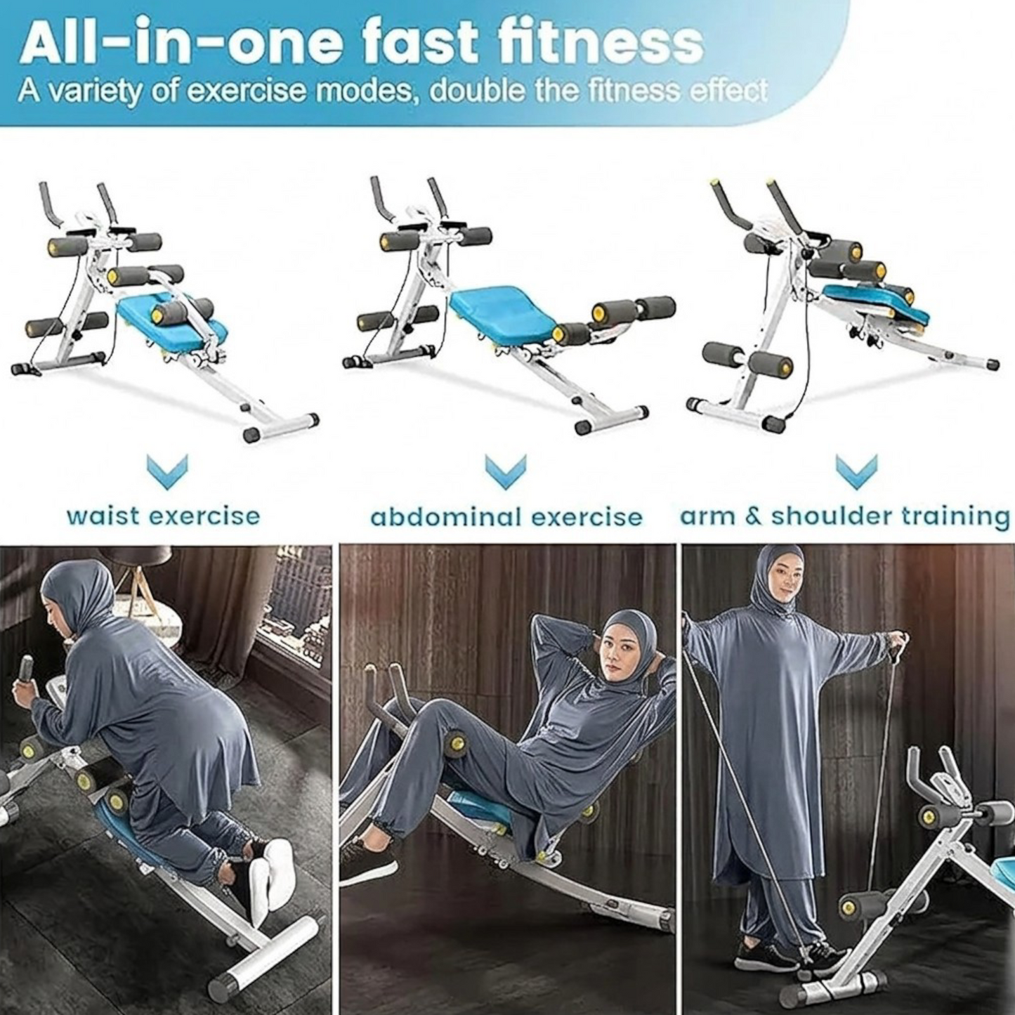 Appareil de Fitness Multifonction / جهاز اللياقة البدنية