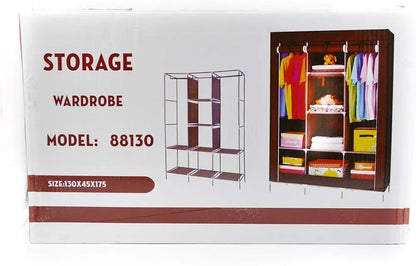 Armoire Garde-robe Portable Multi-Rangement / خزانة ملابس محمولة متعددة الرفوف