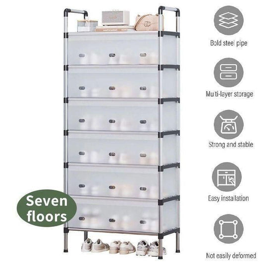 Étagère à chaussures / Étagère de Rangement 7 Niveaux - رف أحذية