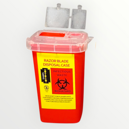 Collecteur de Lames Usagées / حاوية التخلص من شفرات الحلاقة المستعملة