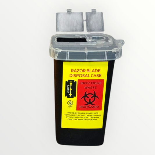 Collecteur de Lames Usagées / حاوية التخلص من شفرات الحلاقة المستعملة